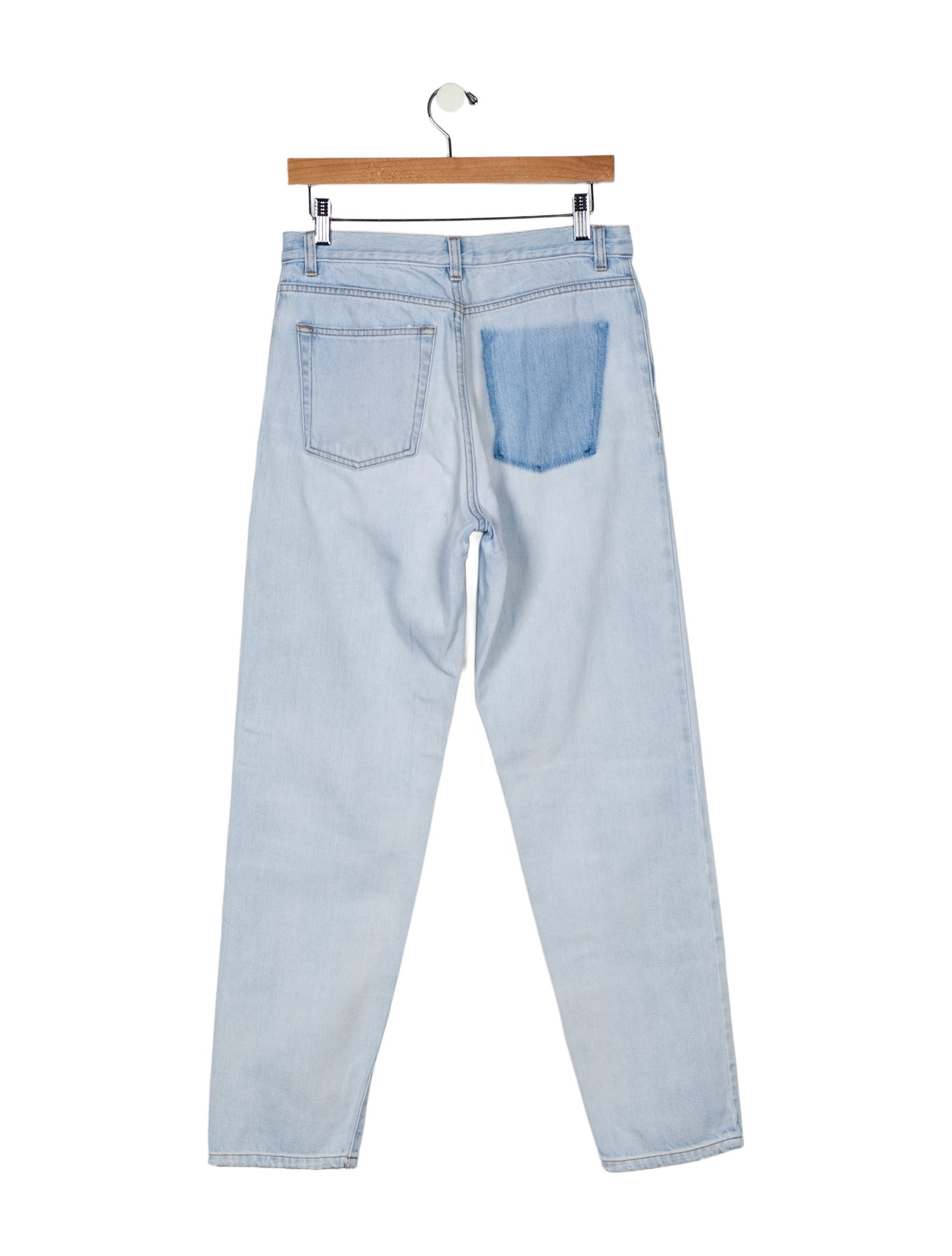 Saint Laurent High-Rise Straight Leg Jeans