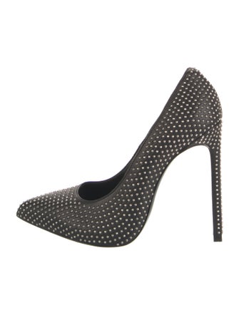 Saint Laurent Leather Polka Dot Print Pumps