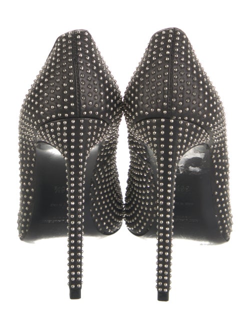Saint Laurent Leather Polka Dot Print Pumps