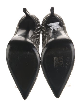 Saint Laurent Leather Polka Dot Print Pumps