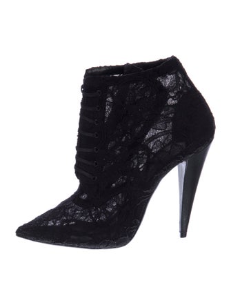 Saint Laurent Lace Lace Pattern Pumps