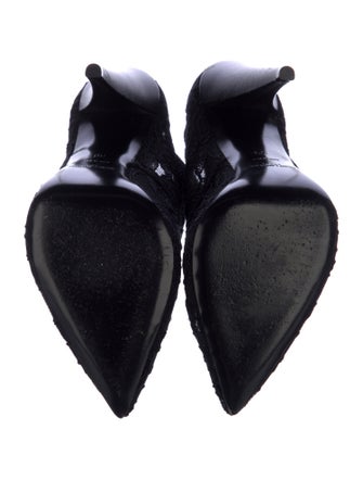 Saint Laurent Lace Lace Pattern Pumps