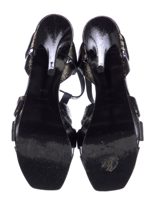 Saint Laurent Leather T-Strap Sandals