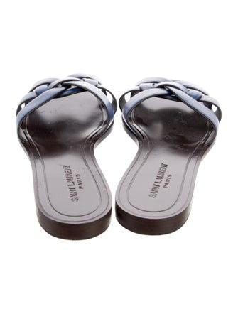 Saint Laurent Leather Slides
