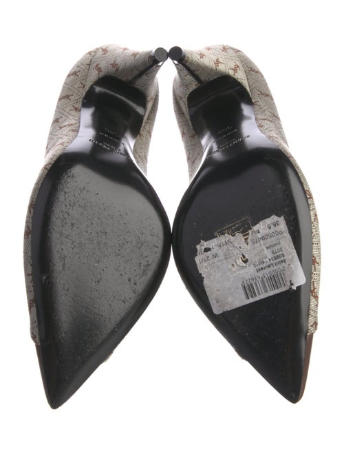 Saint Laurent Canvas Printed Pumps