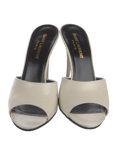 Saint Laurent Leather Slides