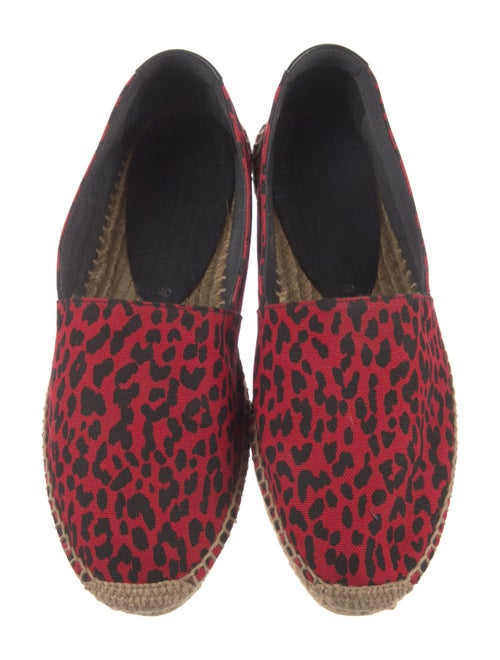 Saint Laurent Canvas Animal Print Espadrilles
