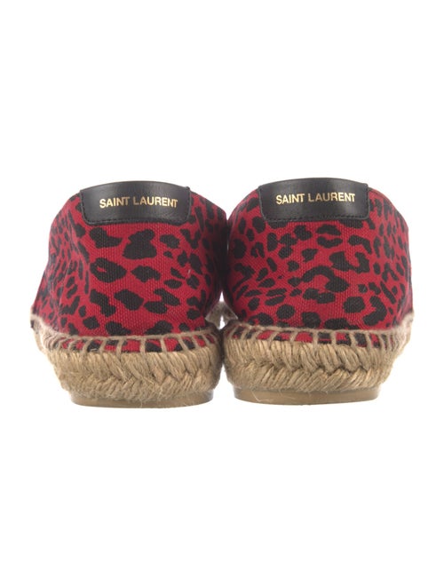 Saint Laurent Canvas Animal Print Espadrilles