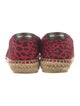 Saint Laurent Canvas Animal Print Espadrilles
