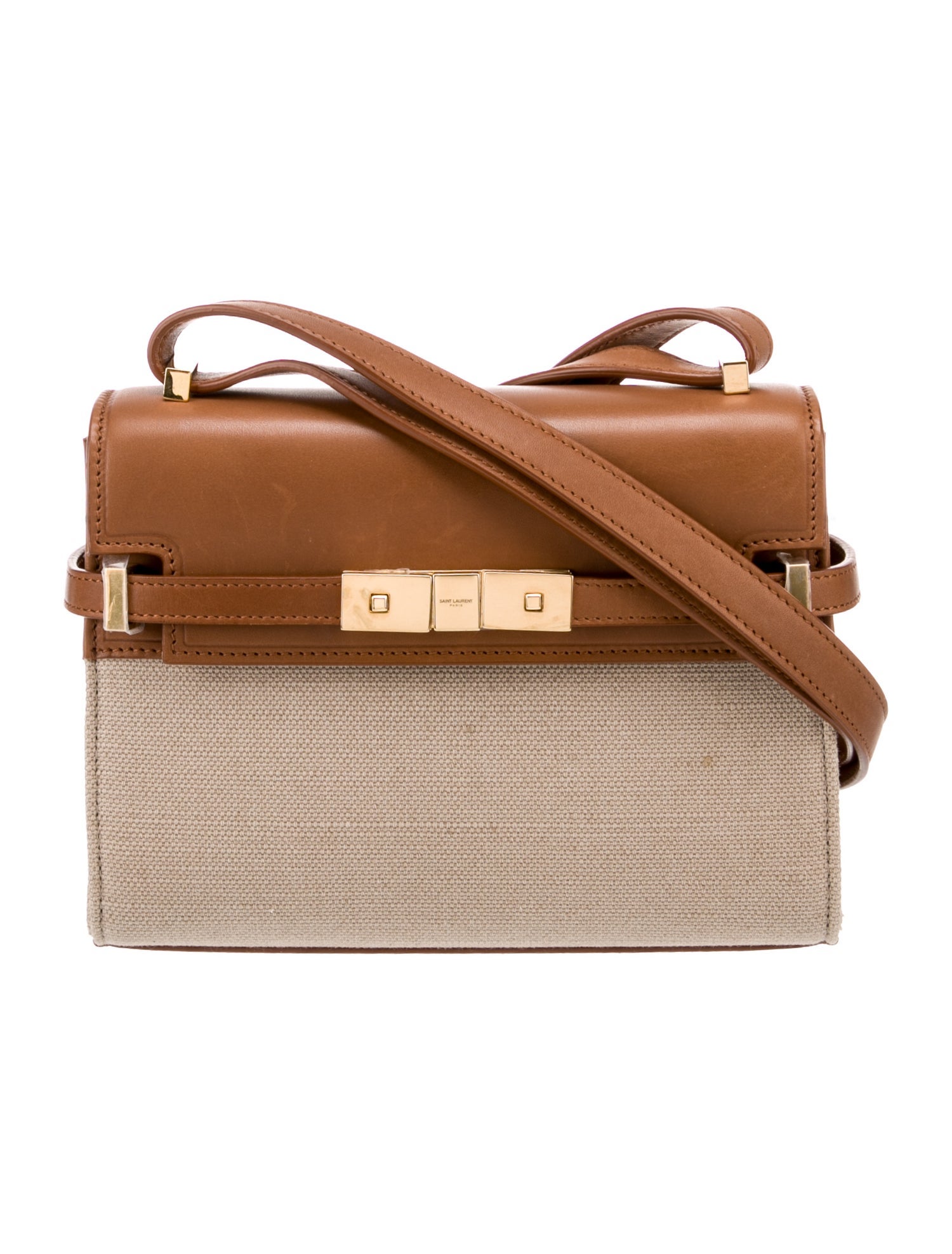 Saint Laurent Canvas Manhattan Mini 2024