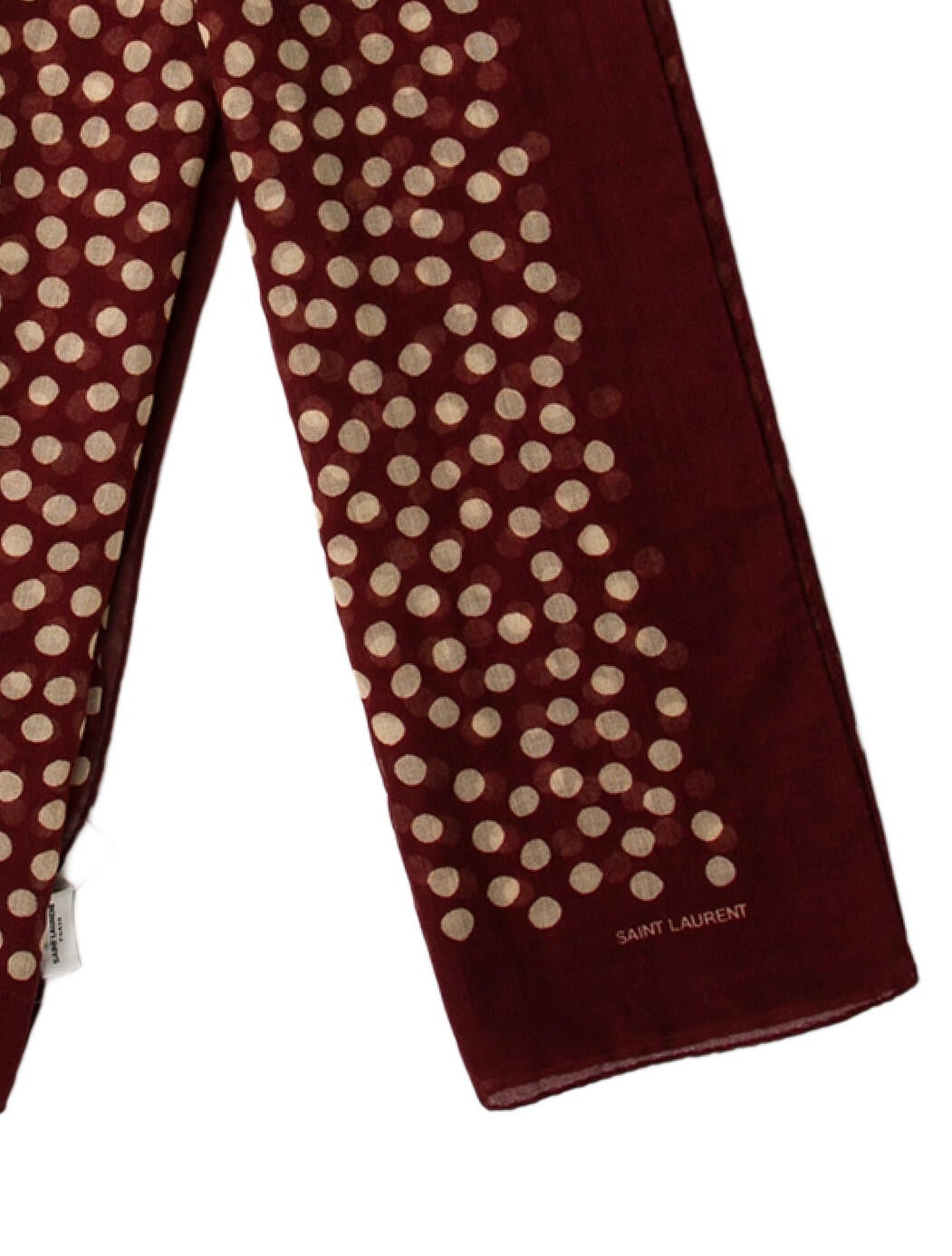 Saint Laurent Wool Floral Print Scarf