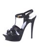 Saint Laurent Leather T-Strap Sandals