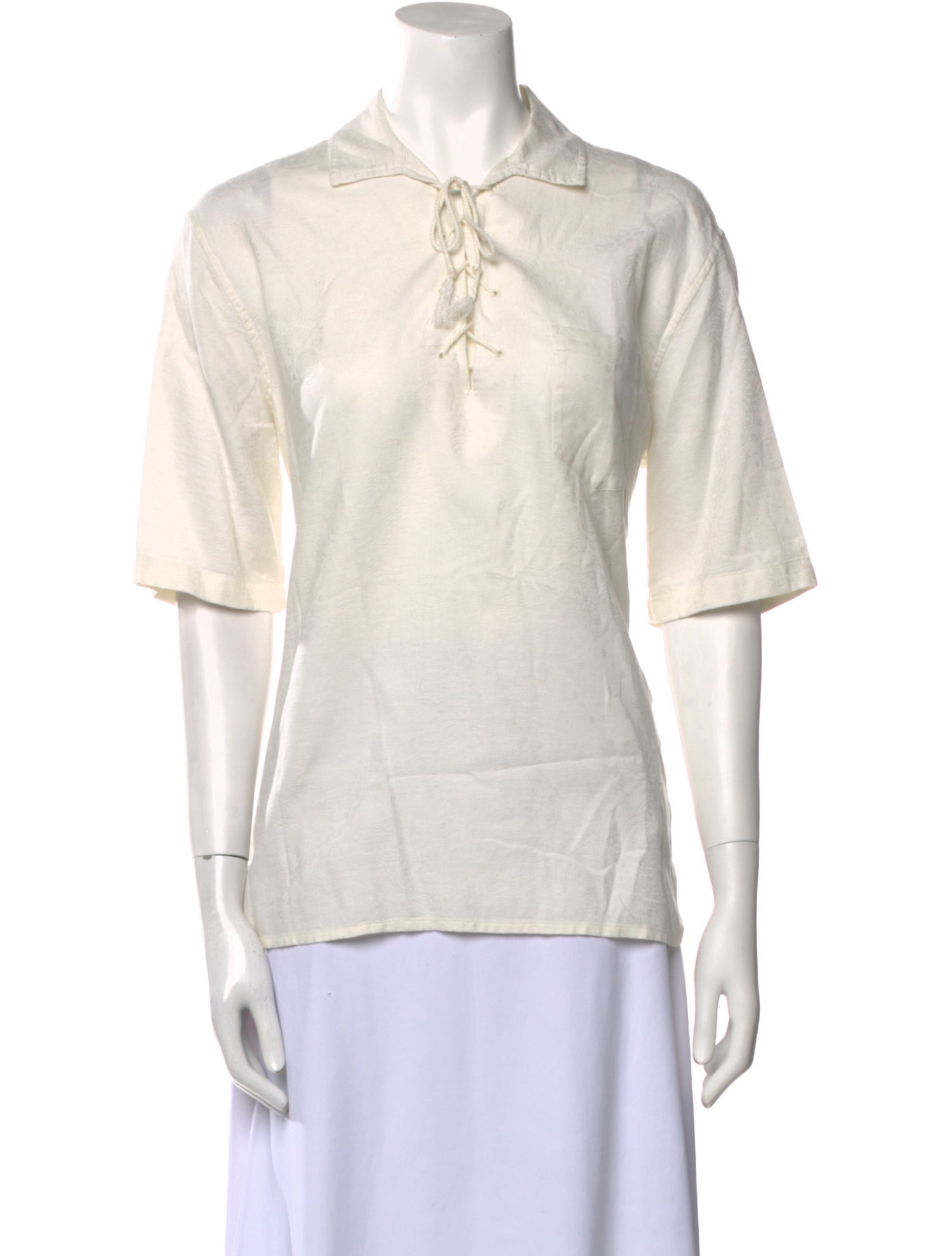 Saint Laurent Short Sleeve Polo