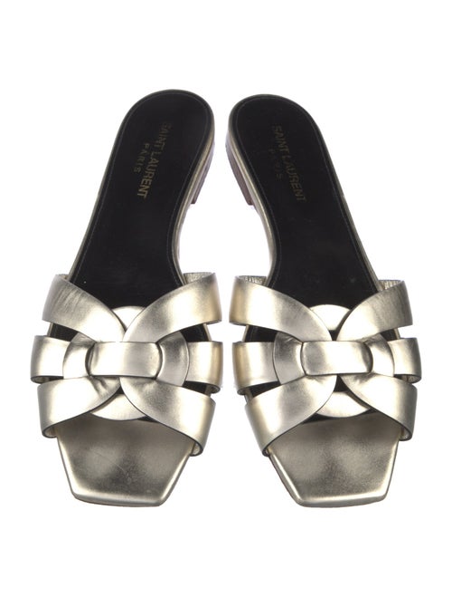 Saint Laurent Leather Slides