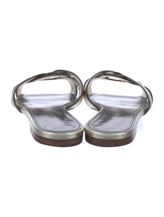 Saint Laurent Leather Slides