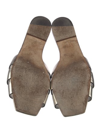 Saint Laurent Leather Slides