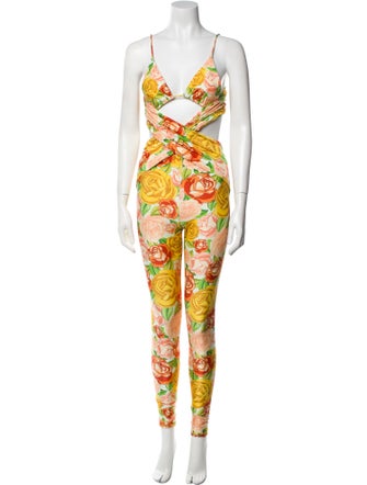 Saint Laurent 2022 Printed Jumpsuit