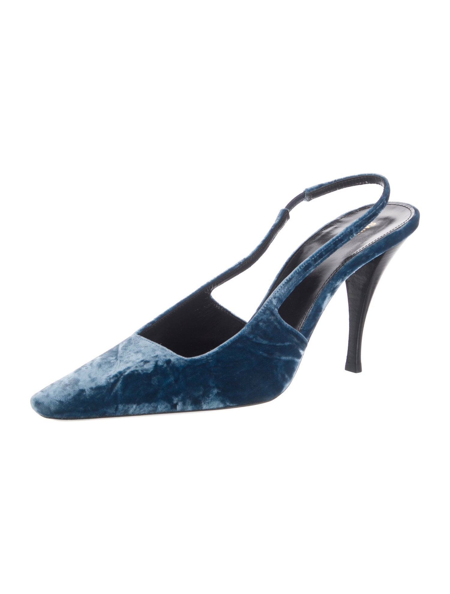 Saint Laurent Velvet Slingback Pumps