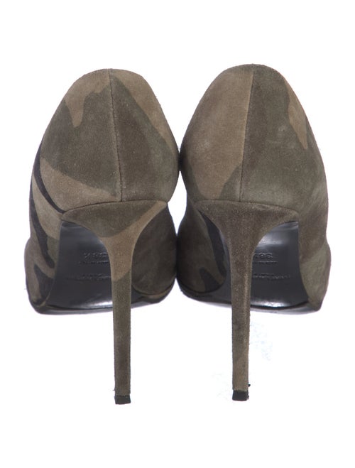 Saint Laurent Suede Printed Pumps