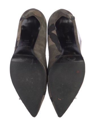 Saint Laurent Suede Printed Pumps