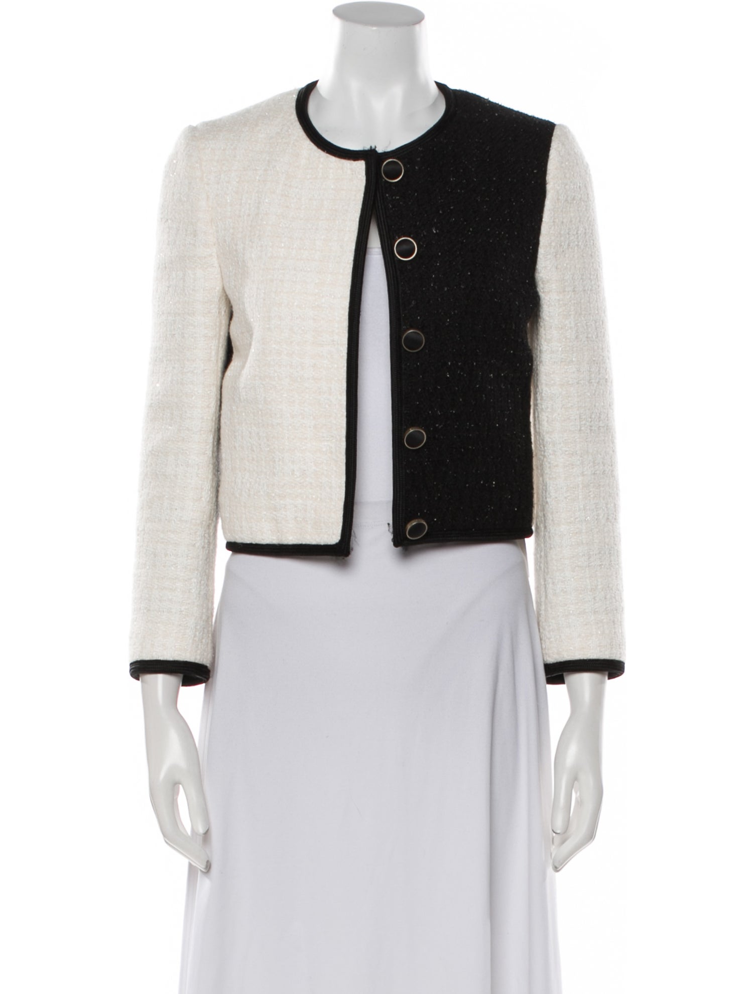 Saint Laurent Tweed Pattern Evening Jacket