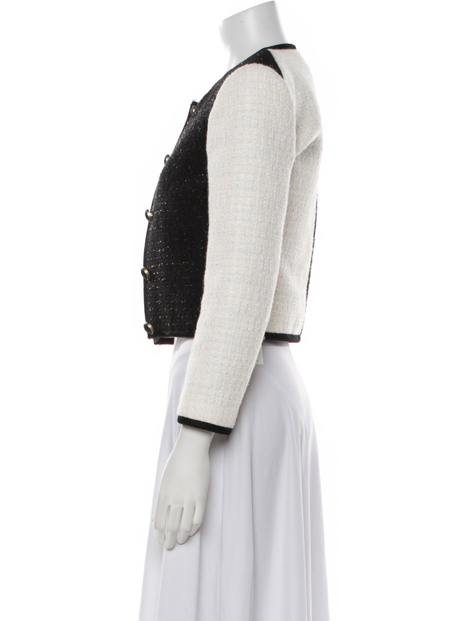 Saint Laurent Tweed Pattern Evening Jacket