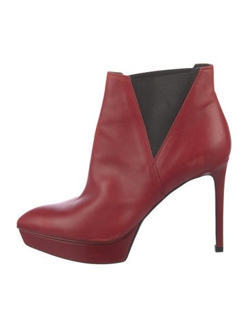 Saint Laurent Boots Leather Colorblock Pattern Chelsea IT 37 | 7