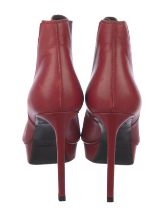 Saint Laurent Leather Colorblock Pattern Chelsea Boots