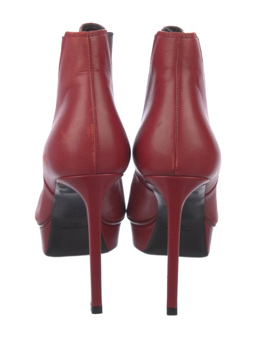 Saint Laurent Leather Colorblock Pattern Chelsea Boots