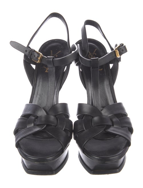 Yves Saint Laurent Leather T-Strap Sandals