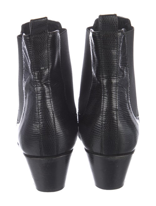 Saint Laurent Embossed Leather Chelsea Boots
