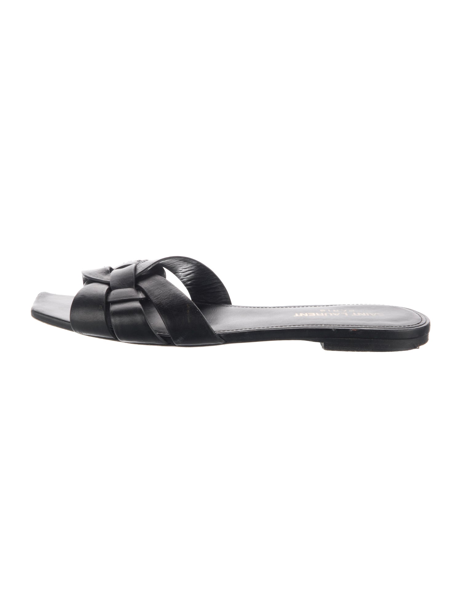 Saint Laurent Leather Slides