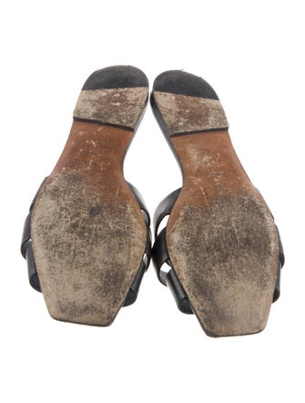 Saint Laurent Leather Slides