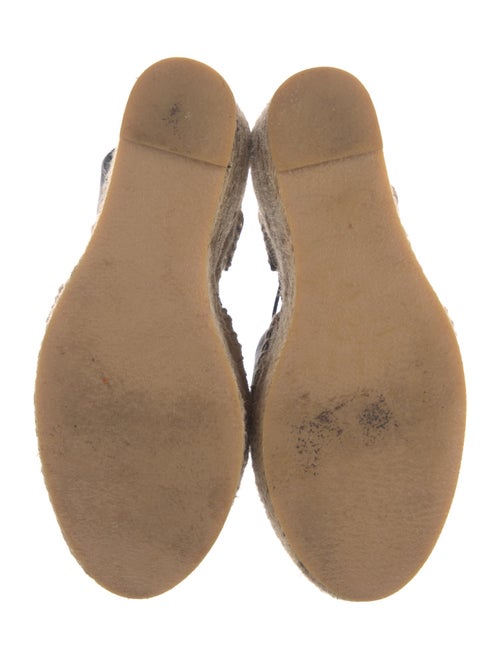 Saint Laurent Leather Floral Print Espadrilles