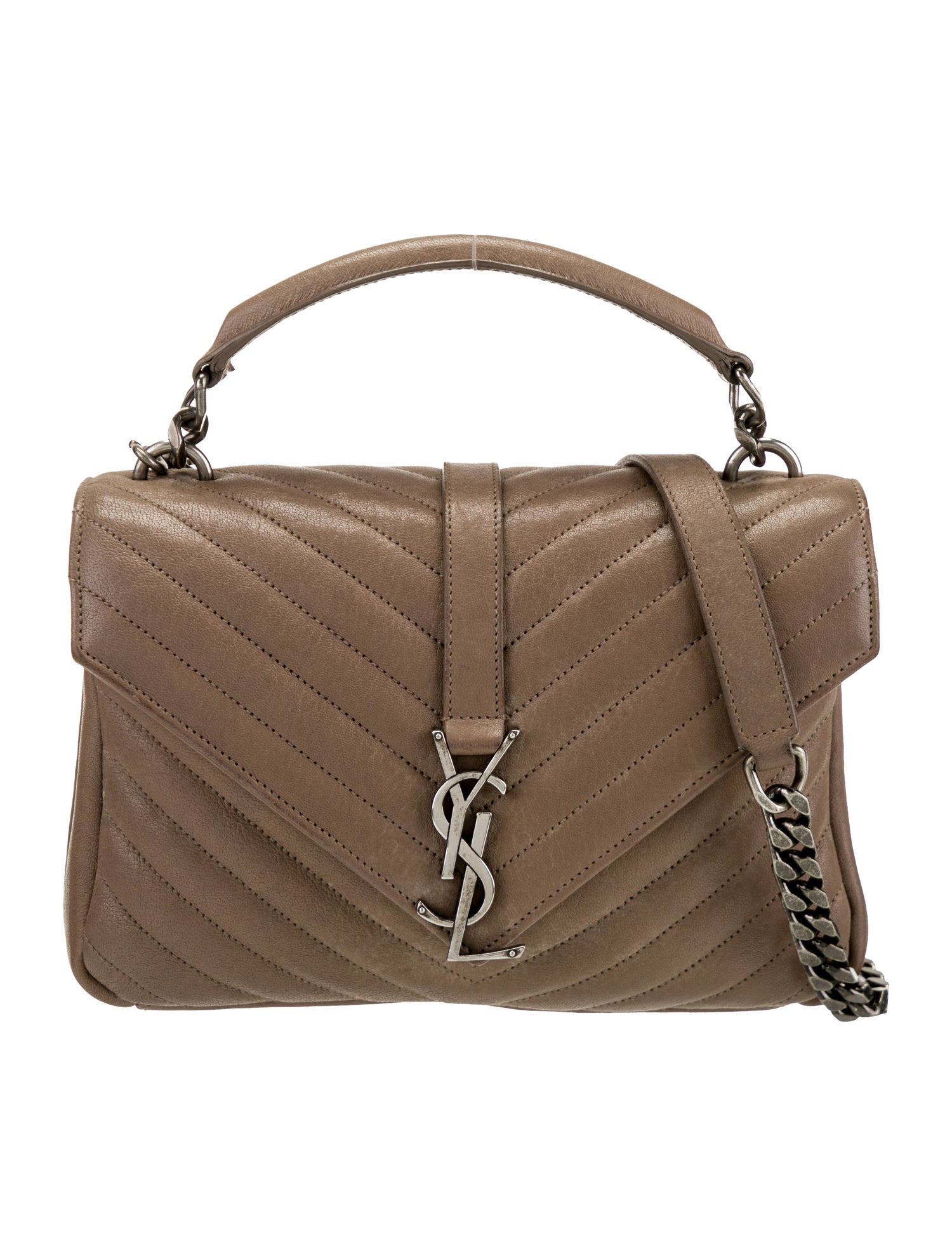 Saint Laurent Quilted College Medium