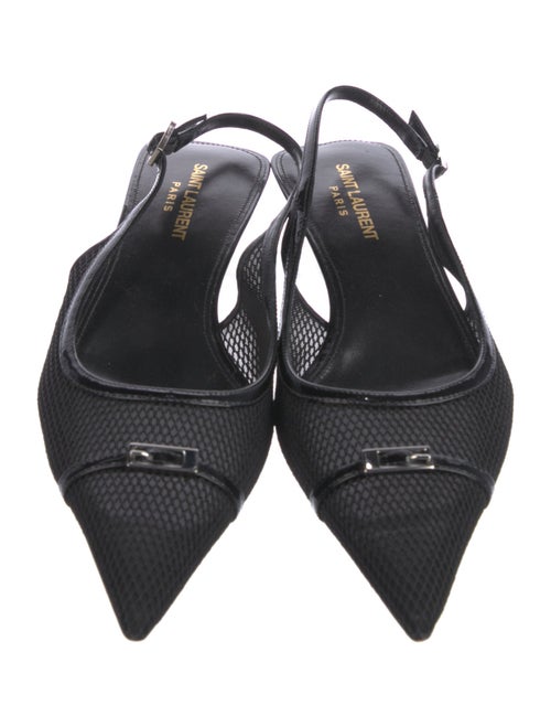 Saint Laurent Leather Slingback Pumps
