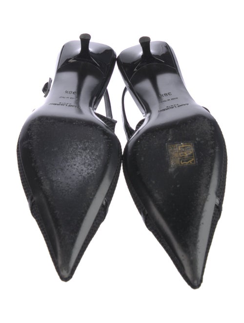 Saint Laurent Leather Slingback Pumps