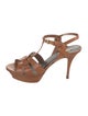 Saint Laurent Leather T-Strap Sandals