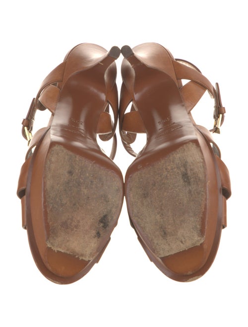 Saint Laurent Leather T-Strap Sandals