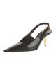 Saint Laurent Leather Slingback Pumps