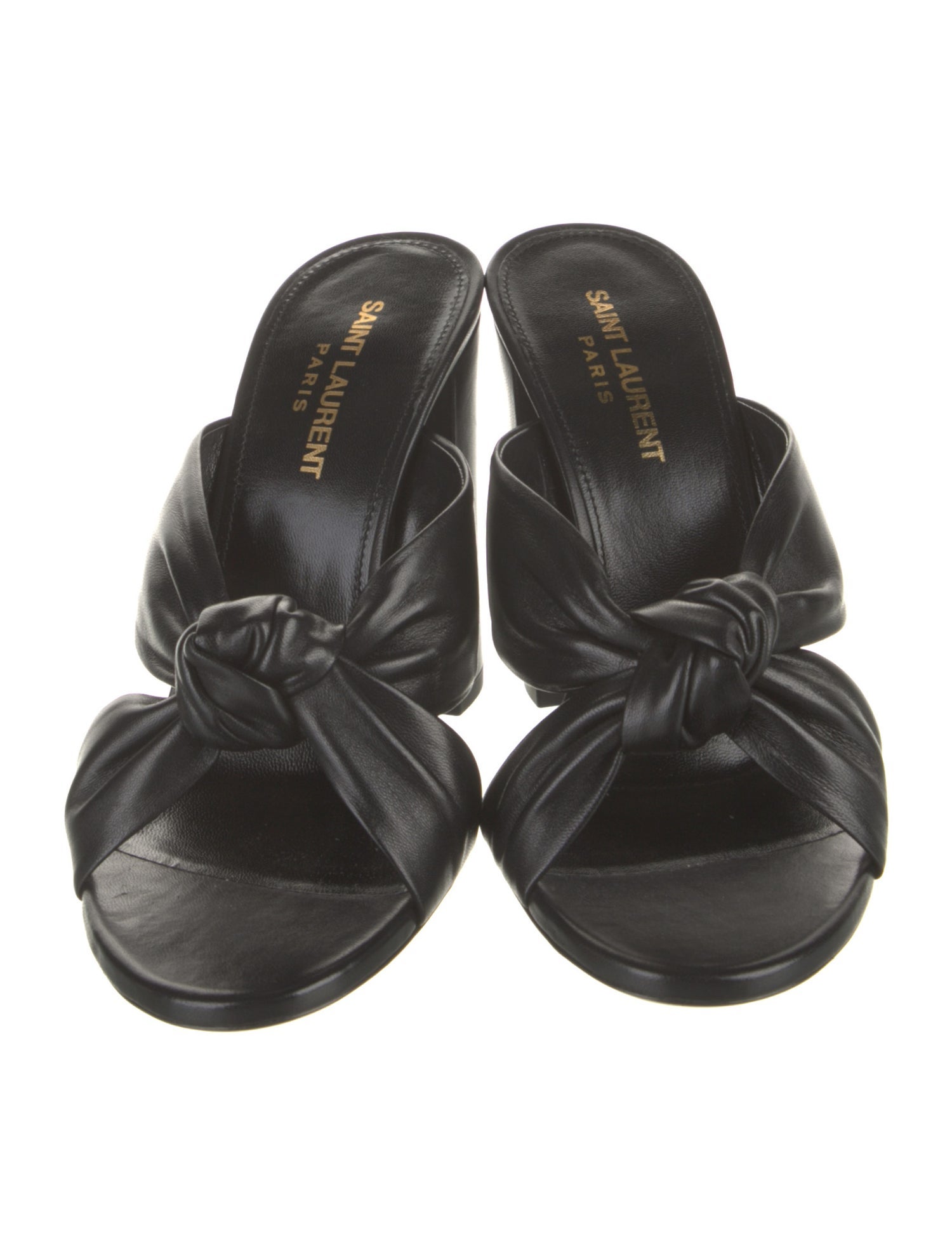 Saint Laurent Leather Slides