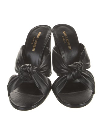 Saint Laurent Leather Slides