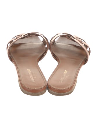 Saint Laurent Leather Slides