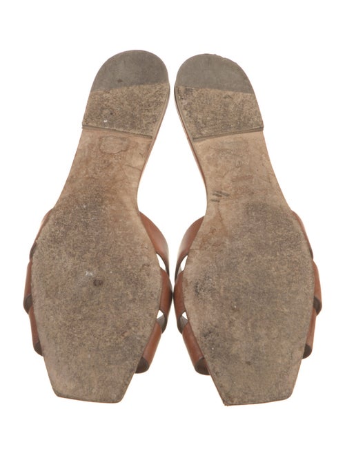 Saint Laurent Leather Slides