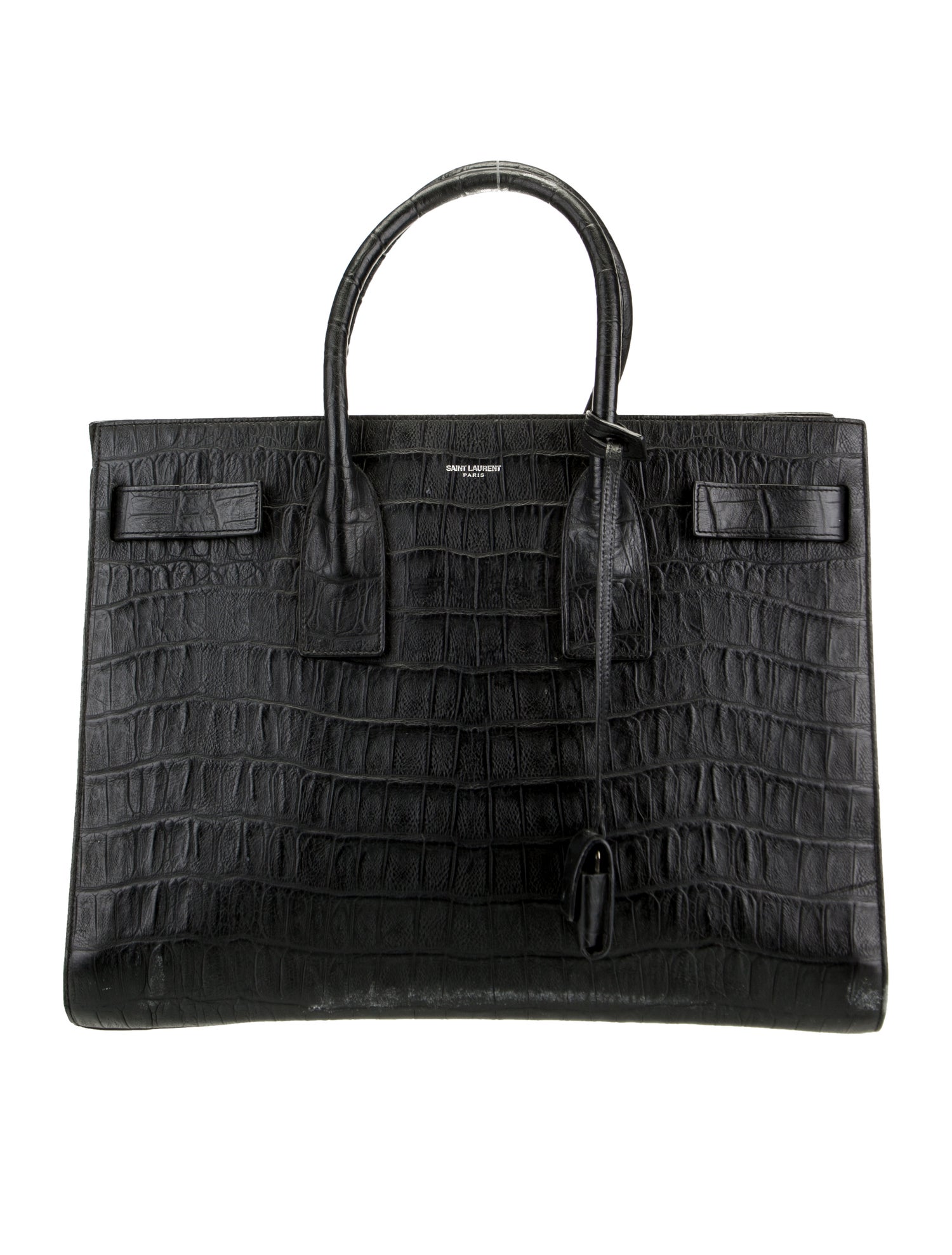 Saint Laurent Embossed Leather Sac De Jour Large