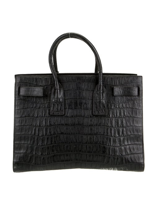 Saint Laurent Embossed Leather Sac De Jour Large
