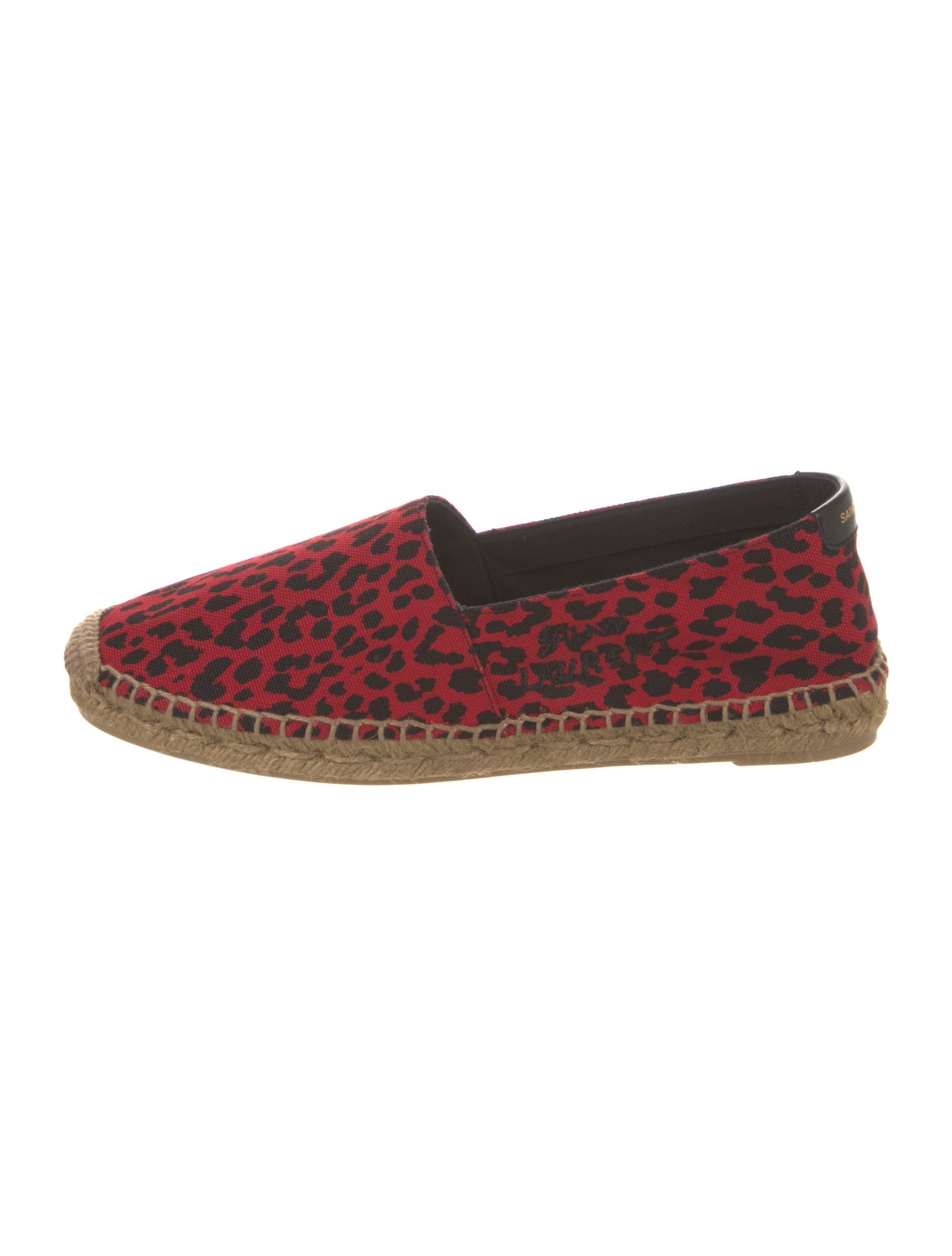Saint Laurent Canvas Animal Print Espadrilles w/ Tags