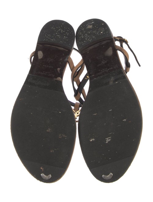 Saint Laurent Leather T-Strap Sandals