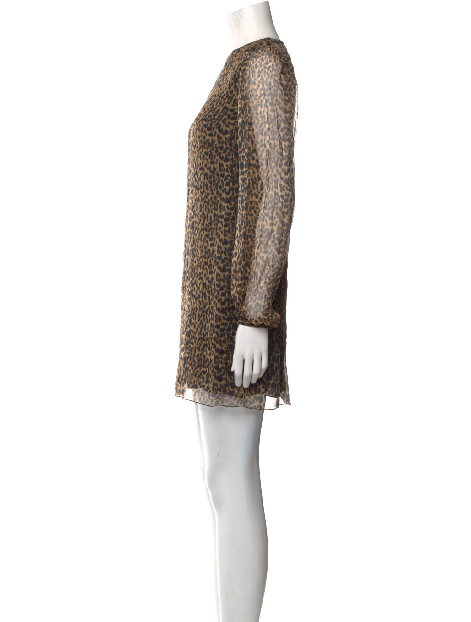 Saint Laurent Silk Mini Dress w/ Tags