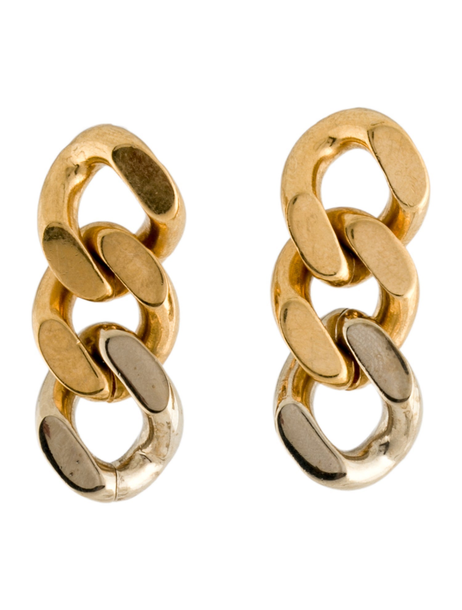 Saint Laurent Chain Link Drop Earrings